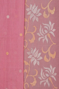 Image of Uppada Cotton Silk Pink Saree