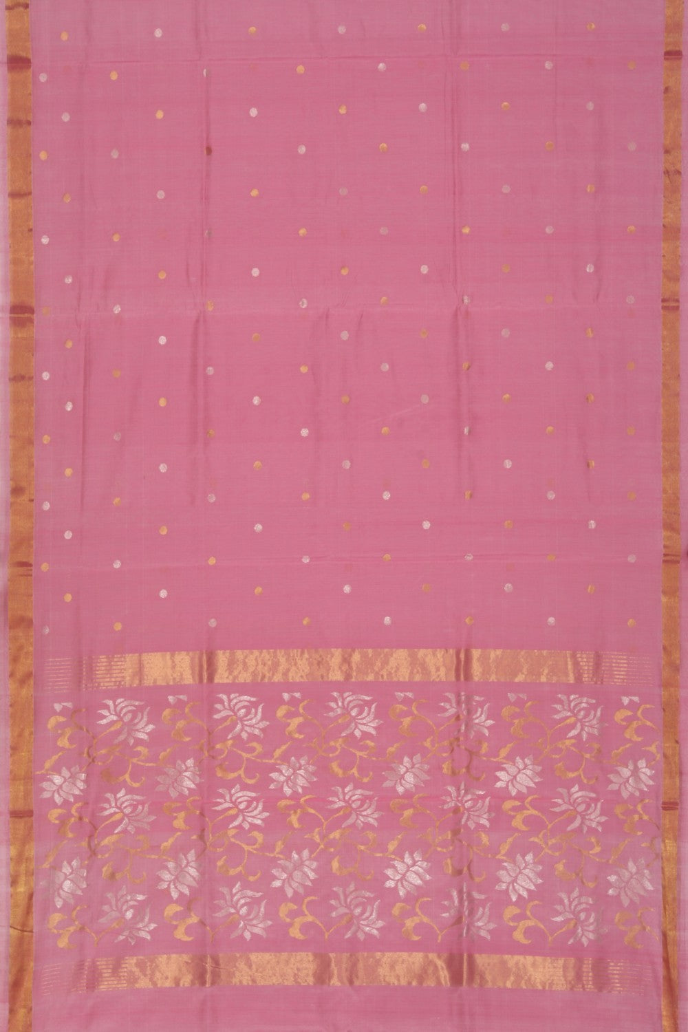 Uppada Cotton Silk Pink Saree