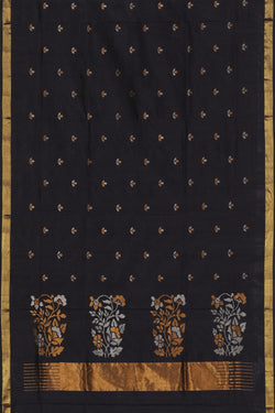 Image of Uppada Silk Black Saree