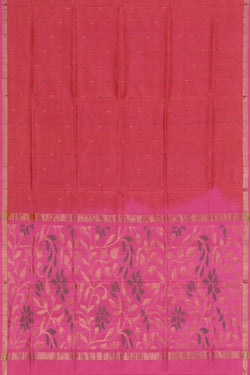 Image of Uppada Silk Candy Pink Saree