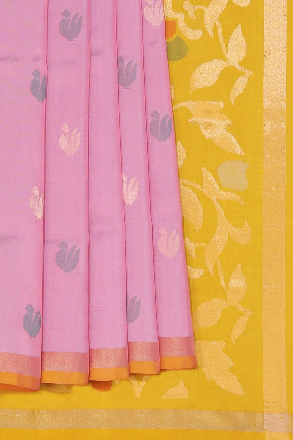 Uppada Silk Lavender Pink Saree