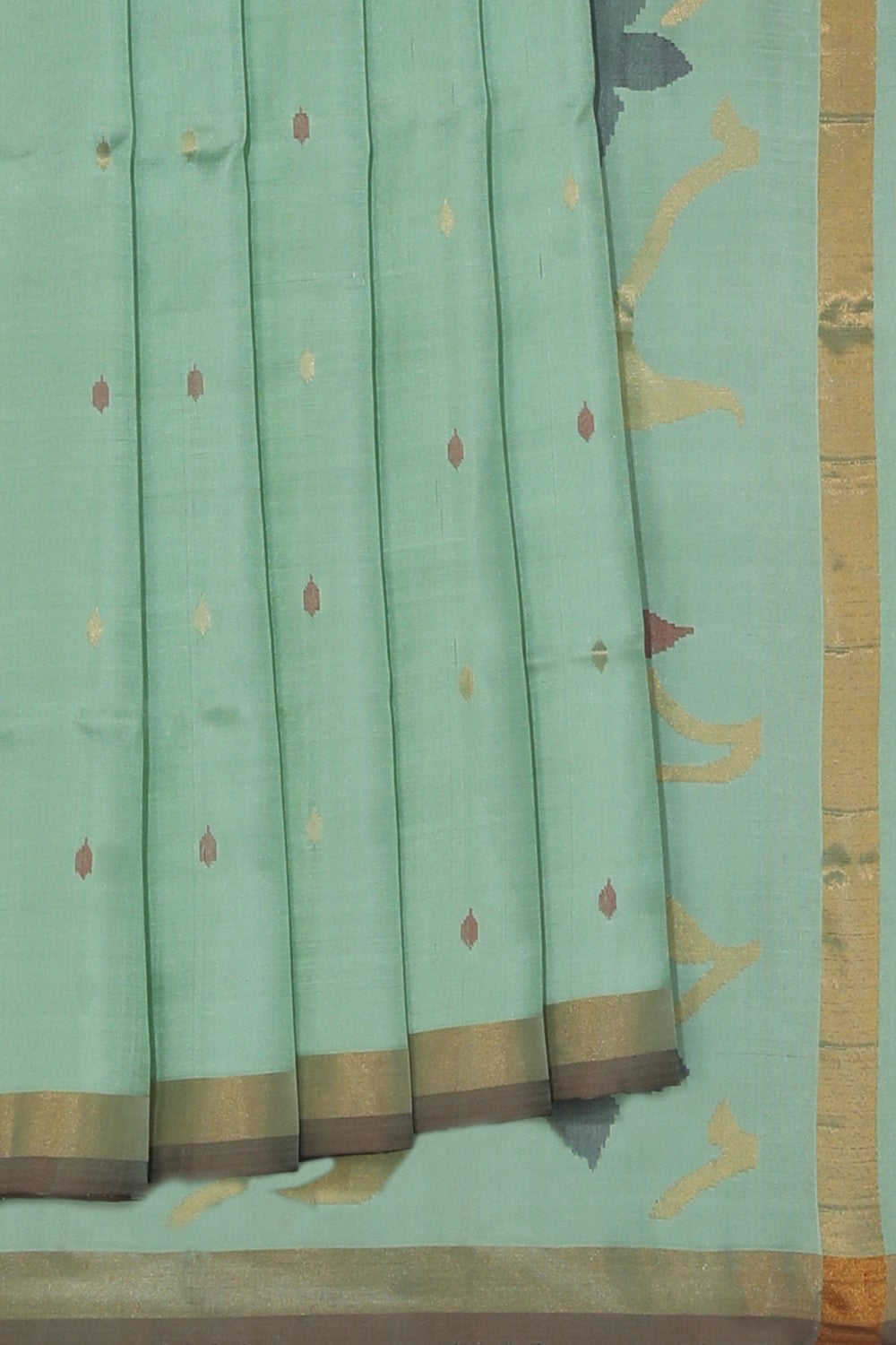 Uppada Silk Aqua Green Saree