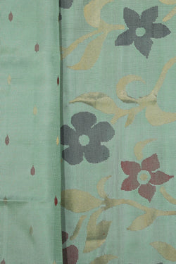 Image of Uppada Silk Aqua Green Saree