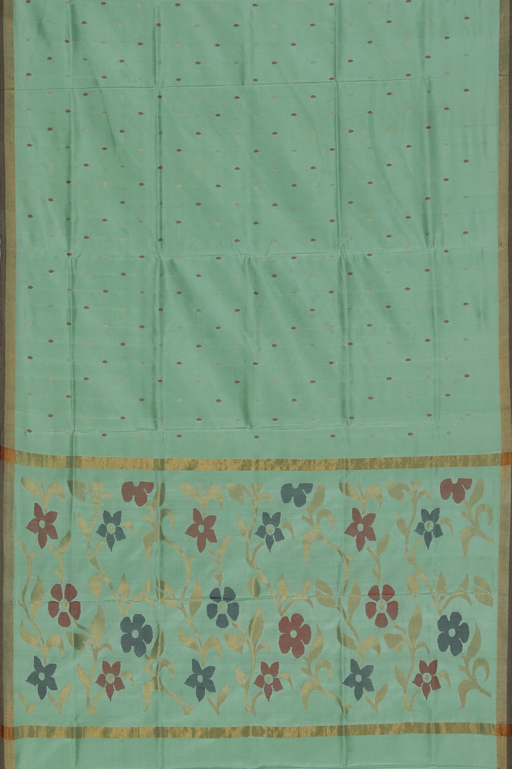 Uppada Silk Aqua Green Saree