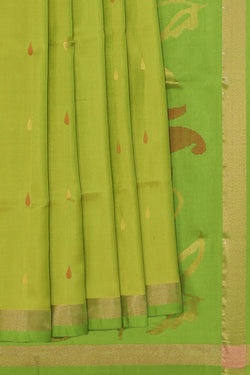 Image of Uppada Silk Green Saree