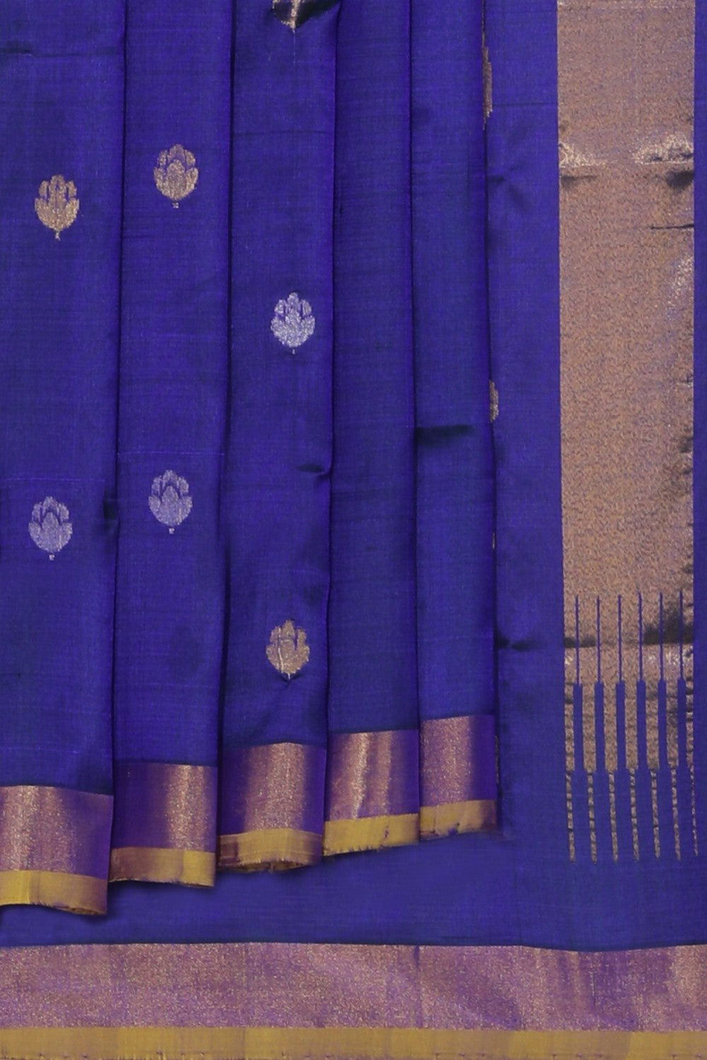 Uppada Silk Peacock Blue Saree