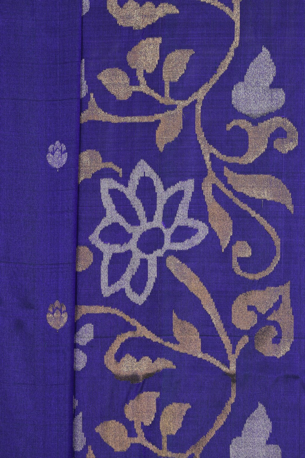 Uppada Silk Peacock Blue Saree