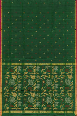 Image of Uppada Silk Green Saree