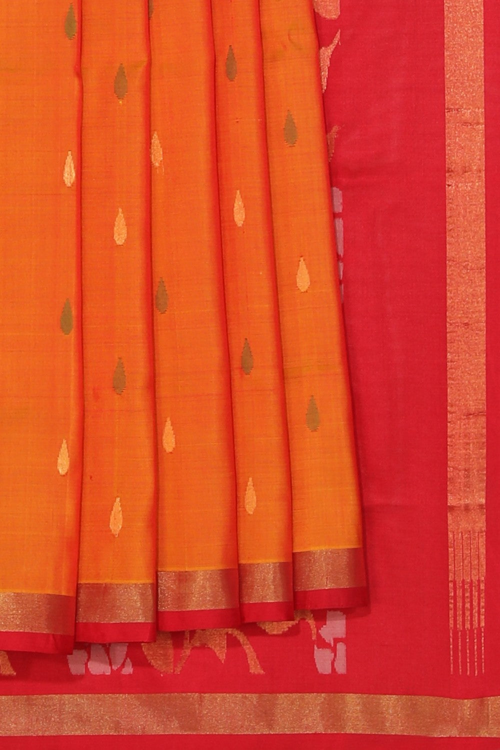 Uppada Silk Orange Saree