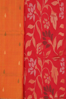 Image of Uppada Silk Orange Saree