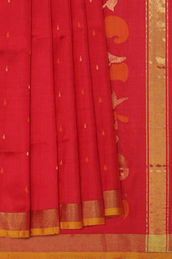 Image of Uppada Silk Red Saree