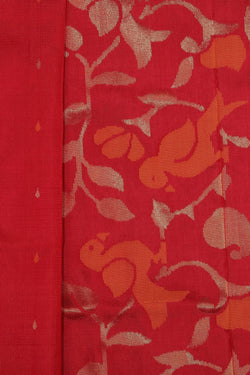 Image of Uppada Silk Red Saree