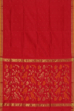 Image of Uppada Silk Red Saree