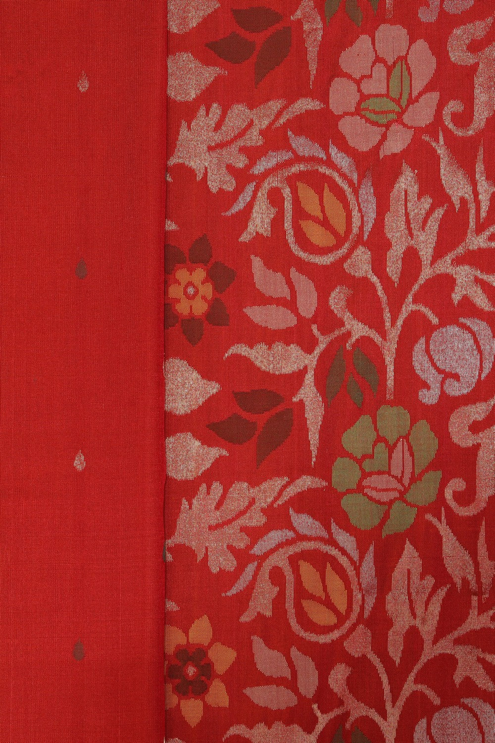 Uppada Silk Brick Red Saree