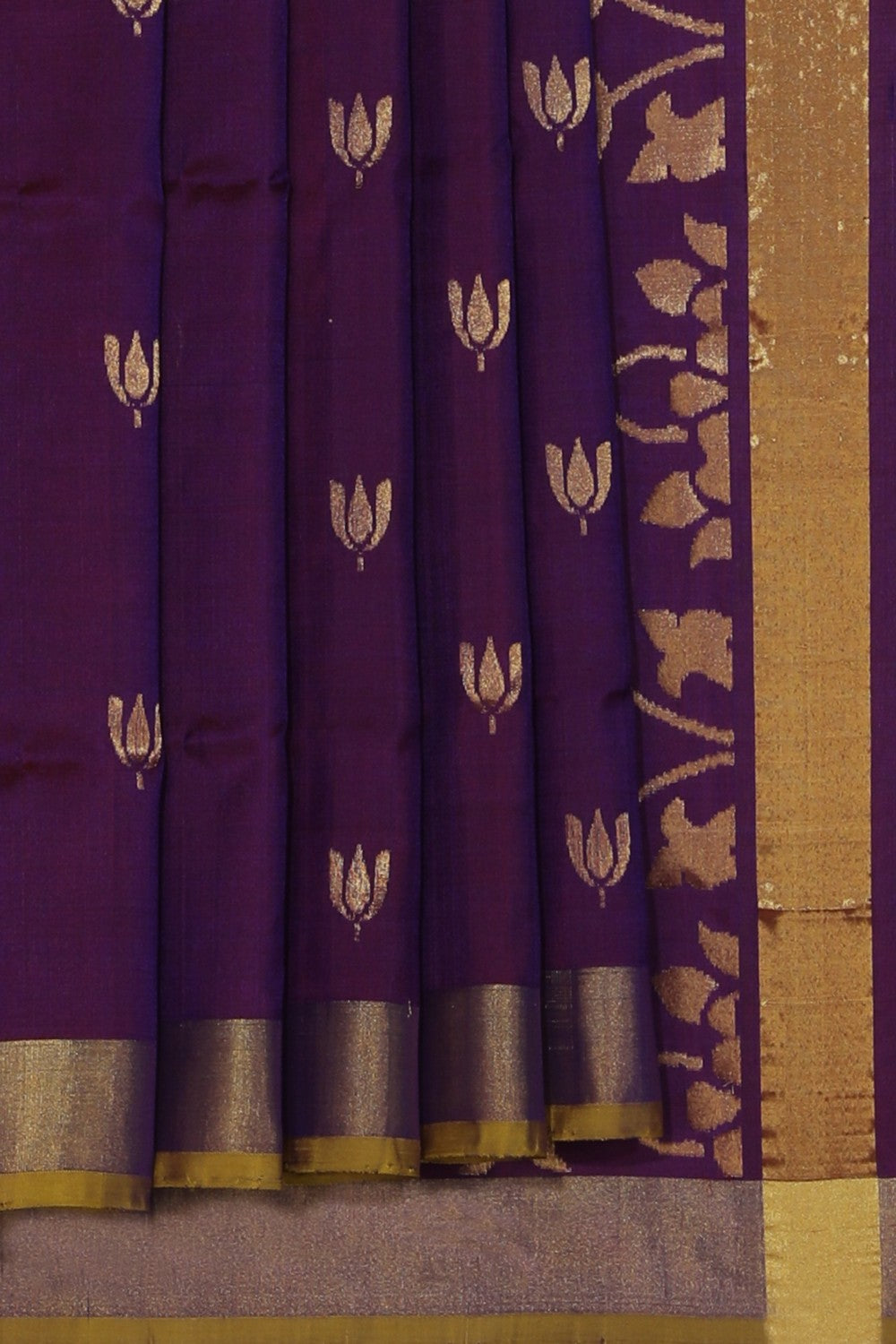 Uppada Silk Violet Saree