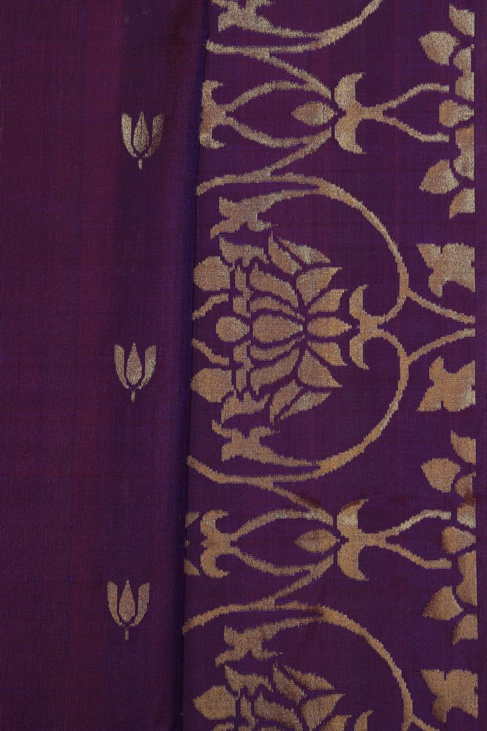 Uppada Silk Violet Saree