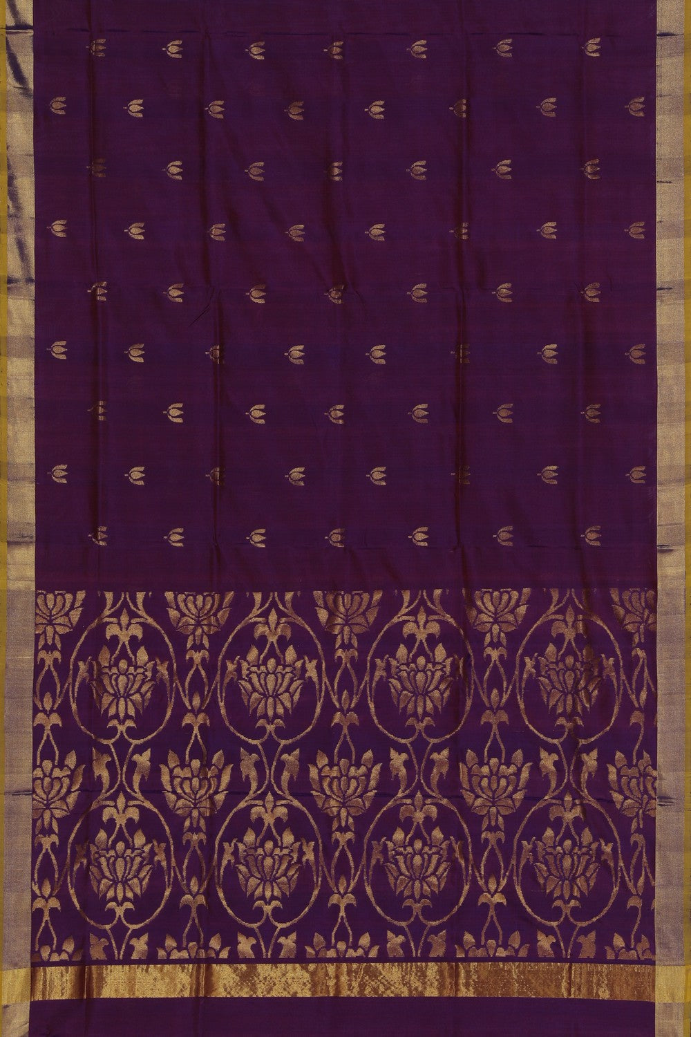 Uppada Silk Violet Saree