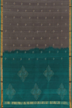 Image of Uppada Silk Grey Saree