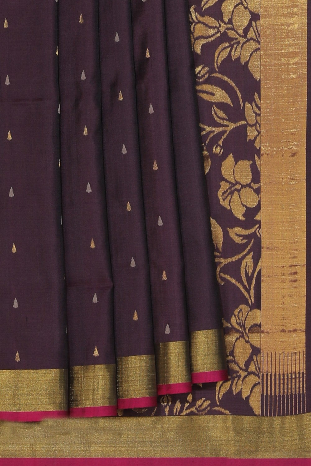 Uppada Silk Violet Saree