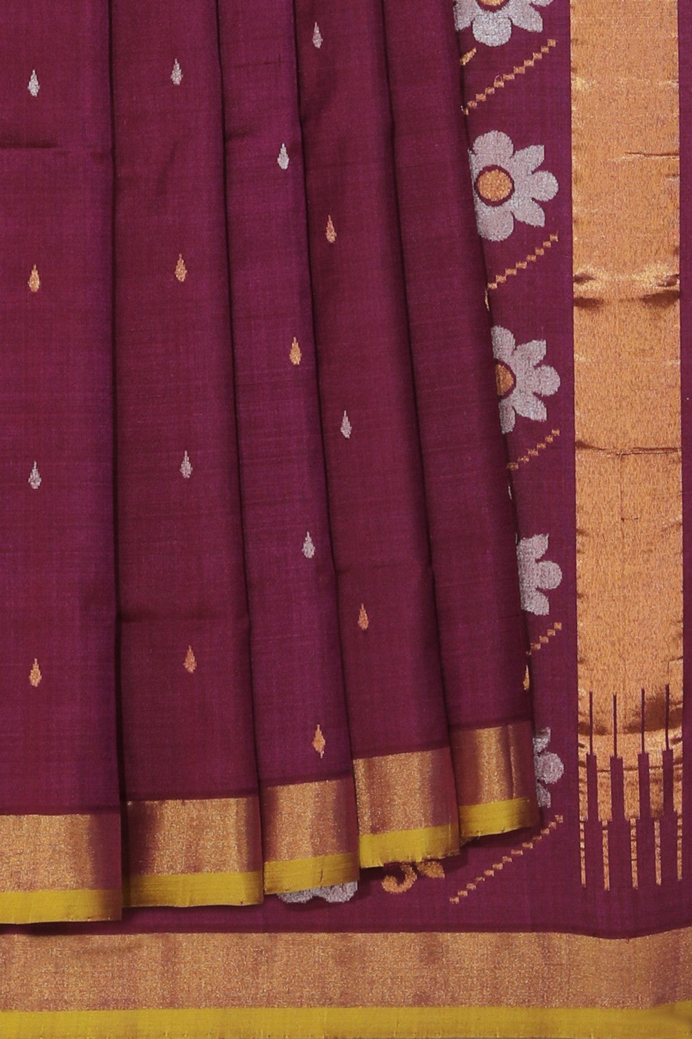 Uppada Silk Violet Saree