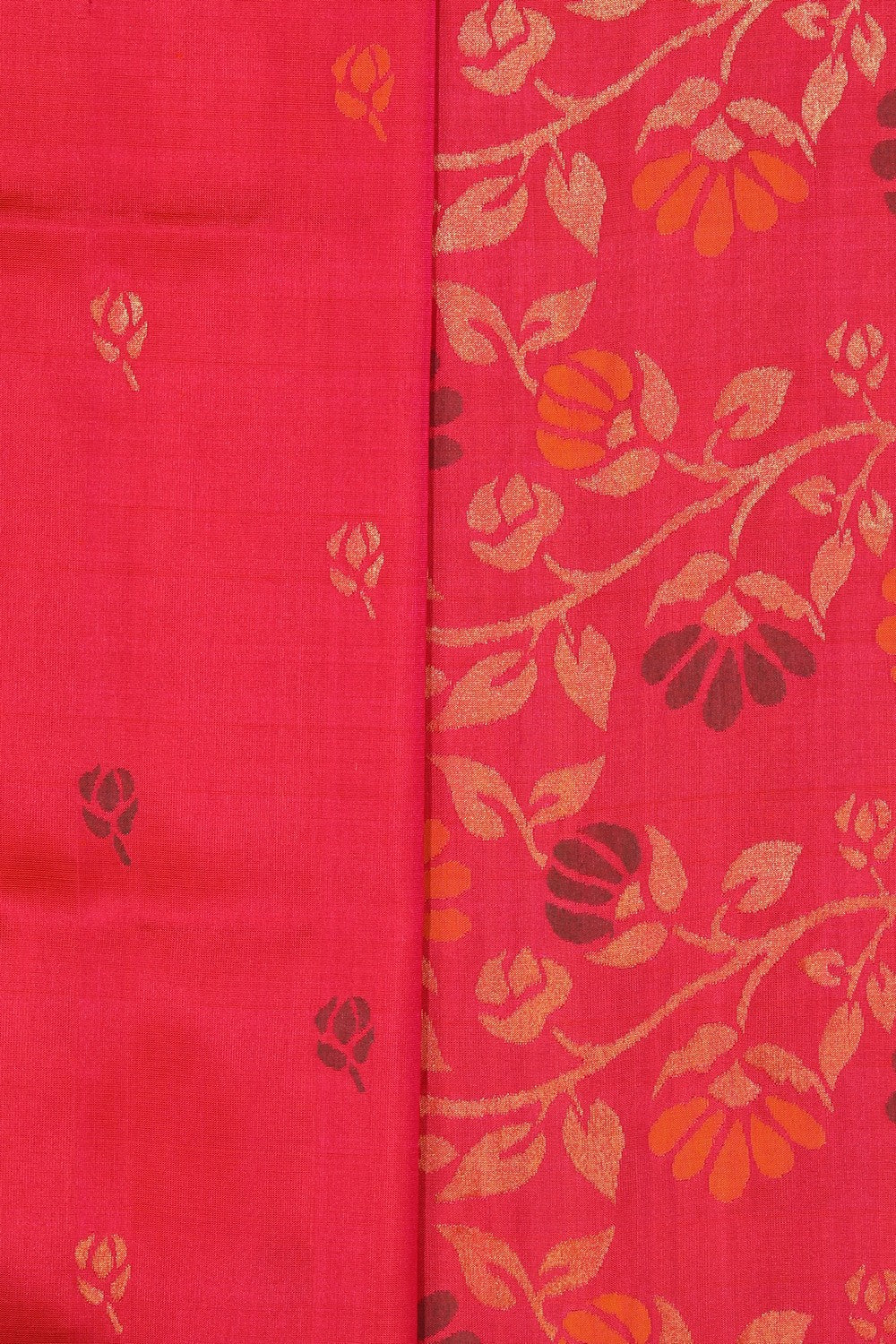 Uppada Silk Fuchsia Pink Saree