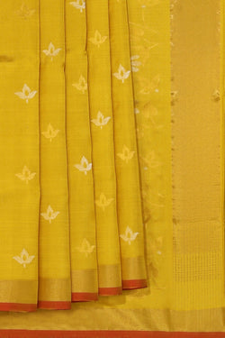 Image of Uppada Silk Yellow Saree