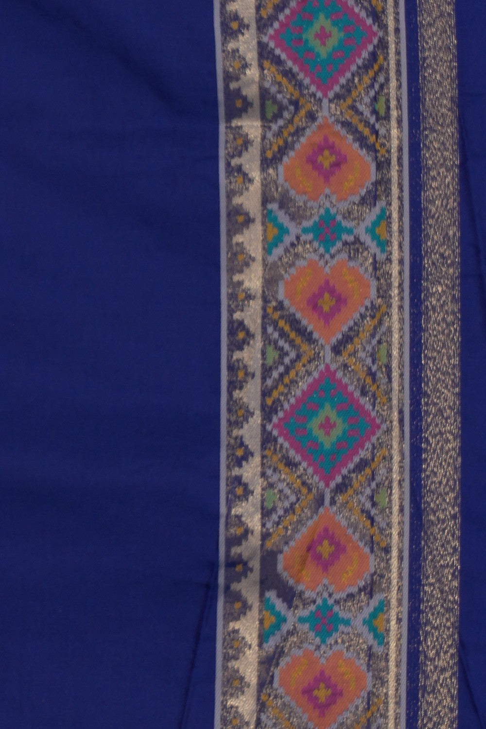 Rajkot Patola Twill Silk Navy Blue Saree