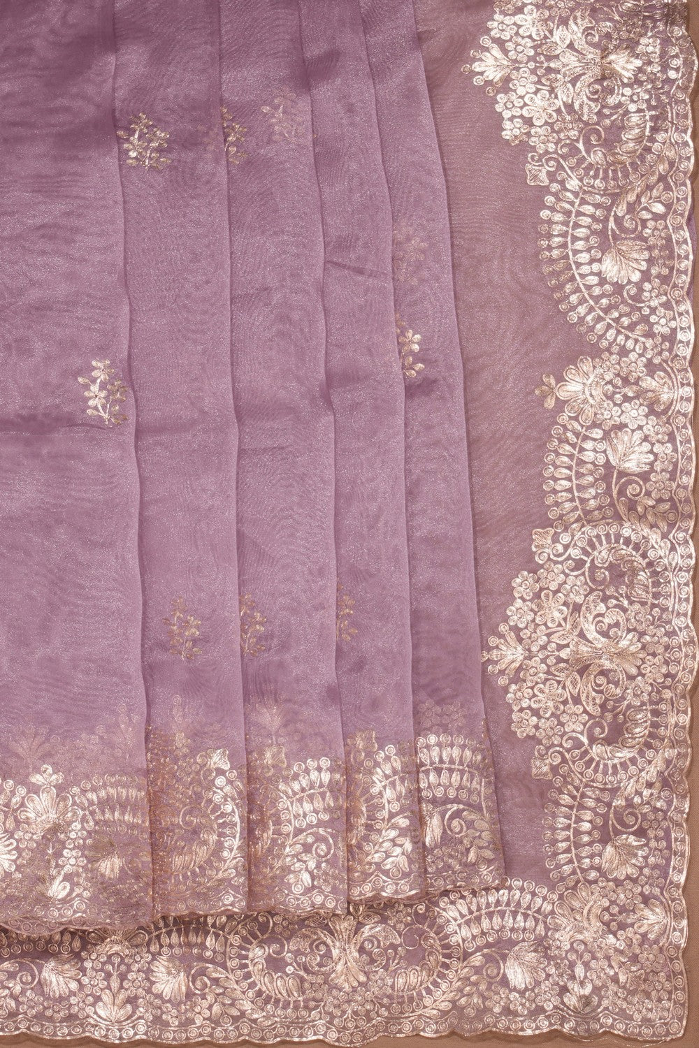 Organza Tissue Embroidery Saree