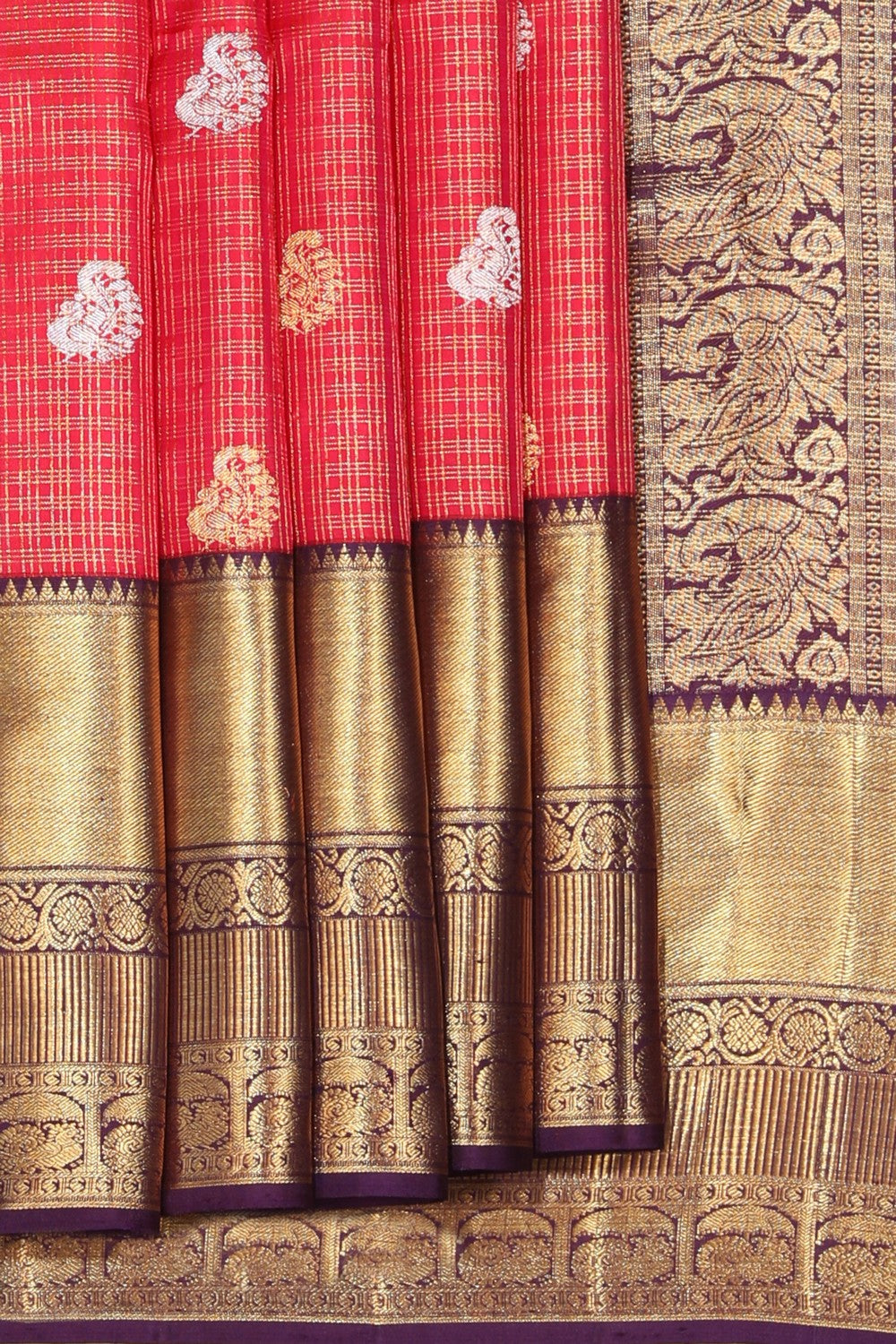 Kanchipattu Silk Red Saree