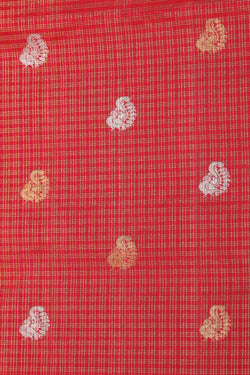 Image of Kanchipattu Silk Red Saree