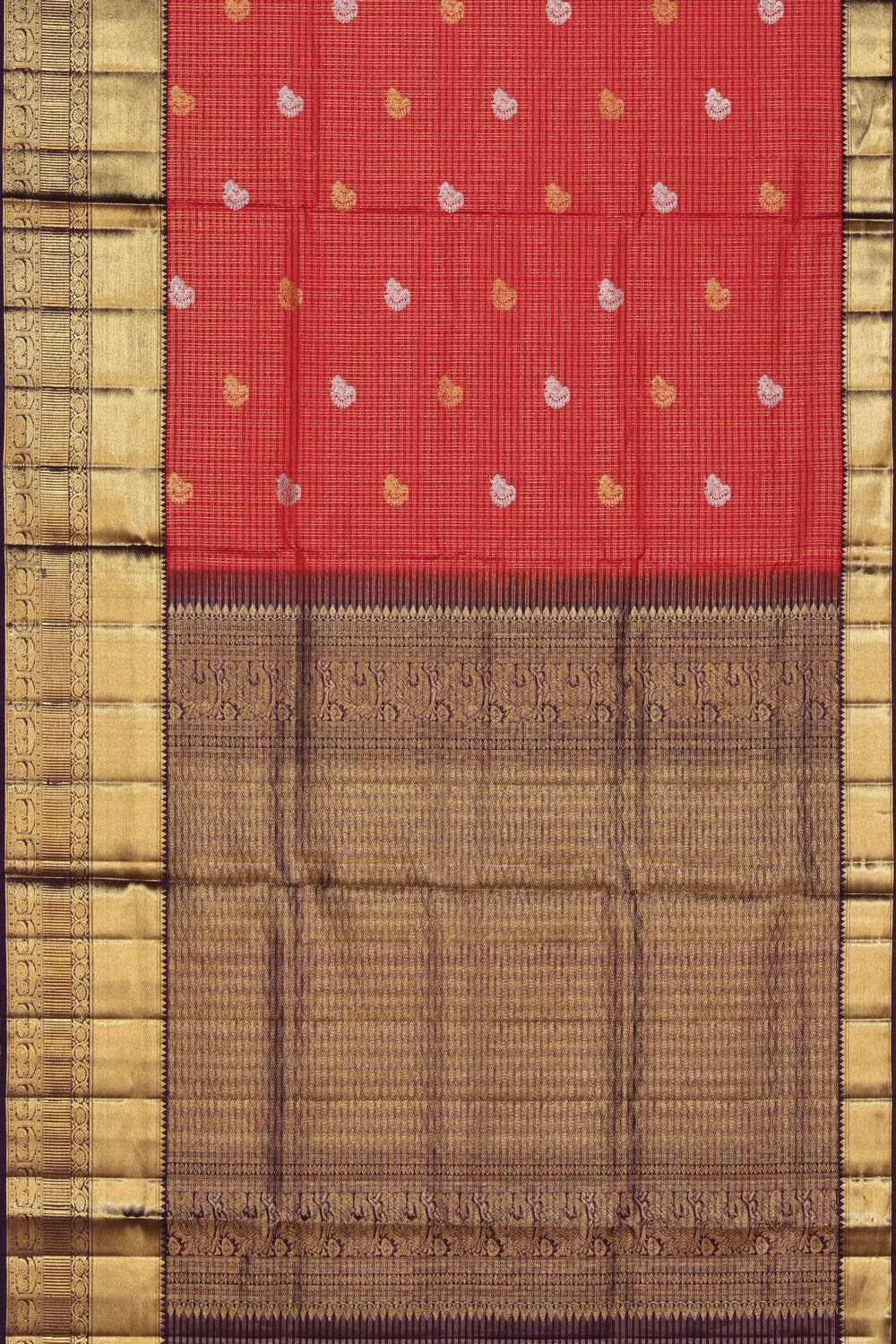 Kanchipattu Silk Red Saree