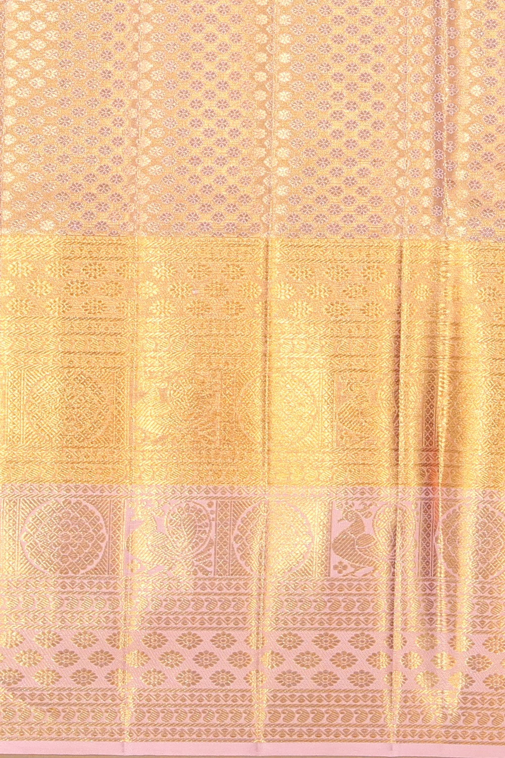 Kanchipattu Tissue Silk Gold Saree