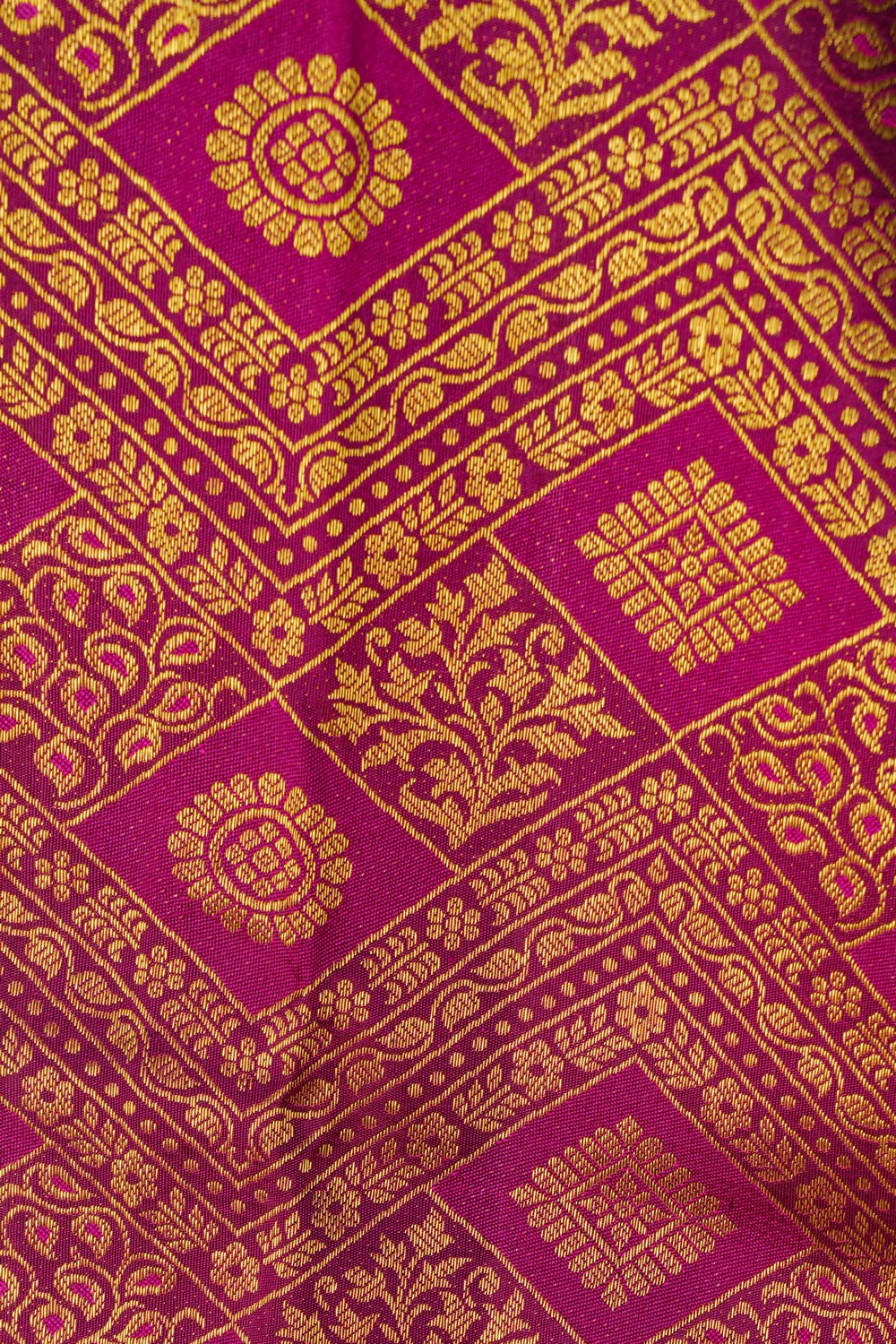 Image of Kanchipattu Brocade Violet Saree