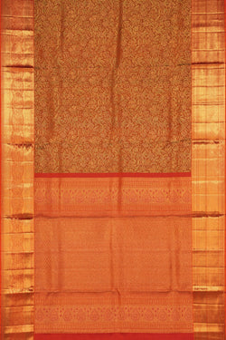 Image of Kanchipattu Tissue Brocade Green Saree