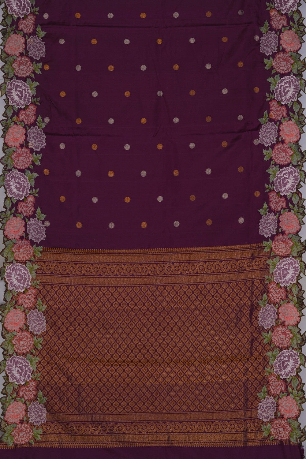 Image of Kanchipattu Purple Saree