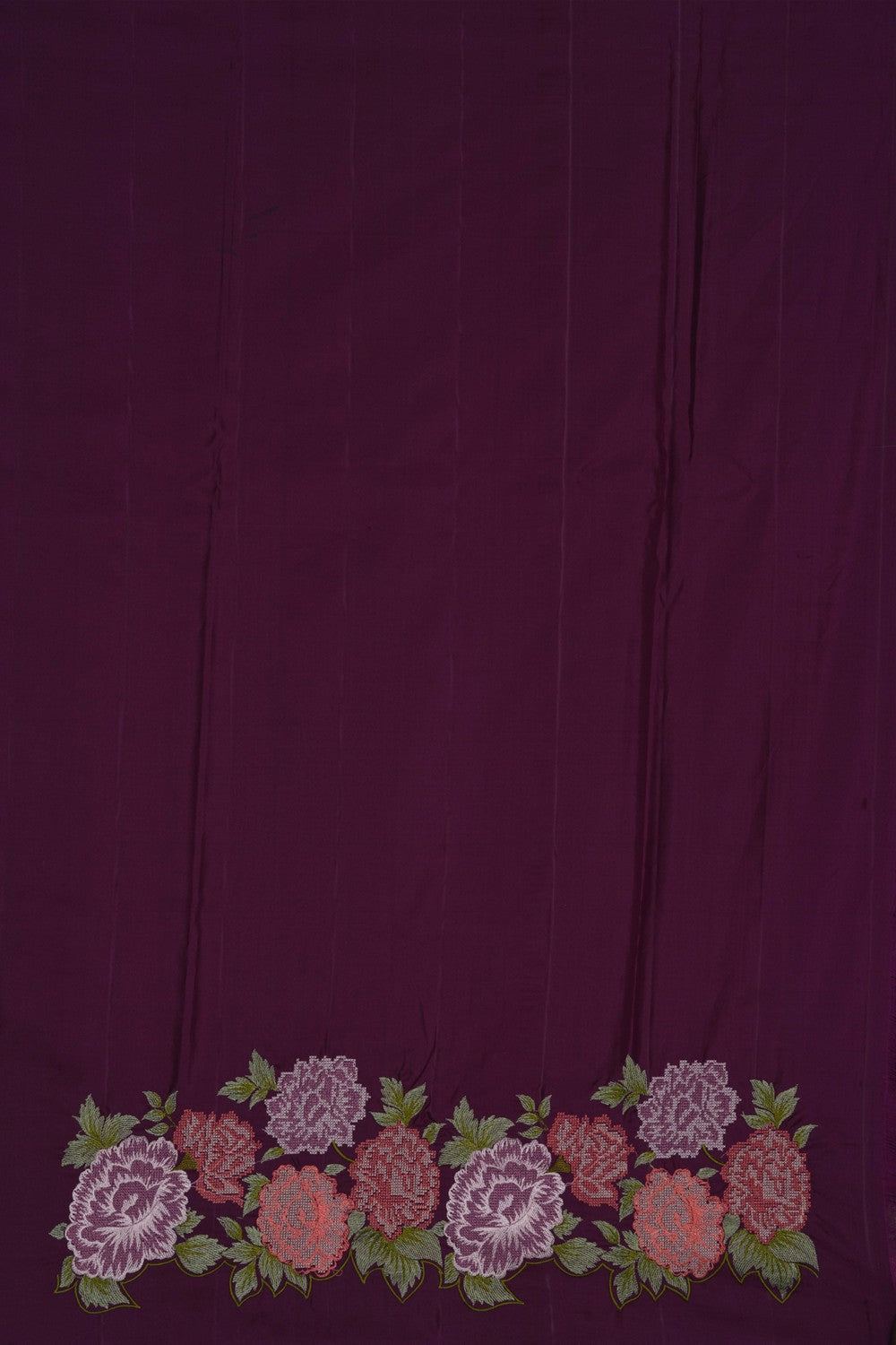 Image of Kanchipattu Purple Saree