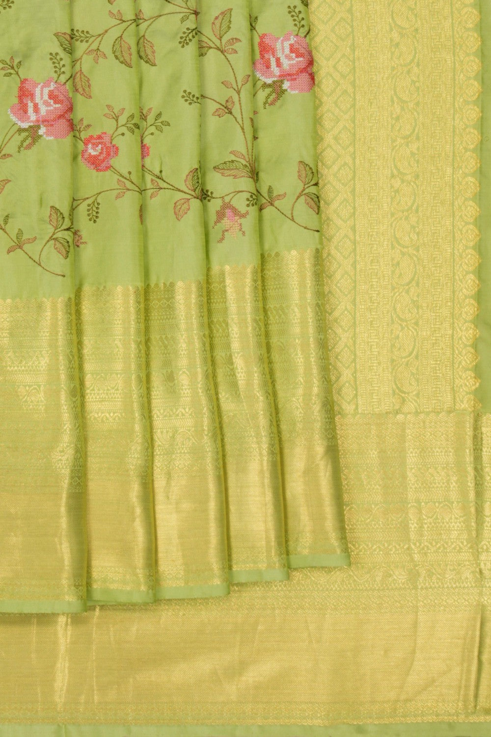 Image of An Embroidered Silk Saree