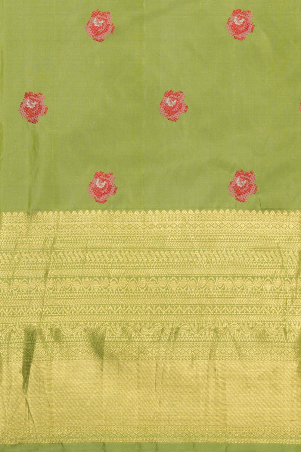 Image of An Embroidered Silk Saree