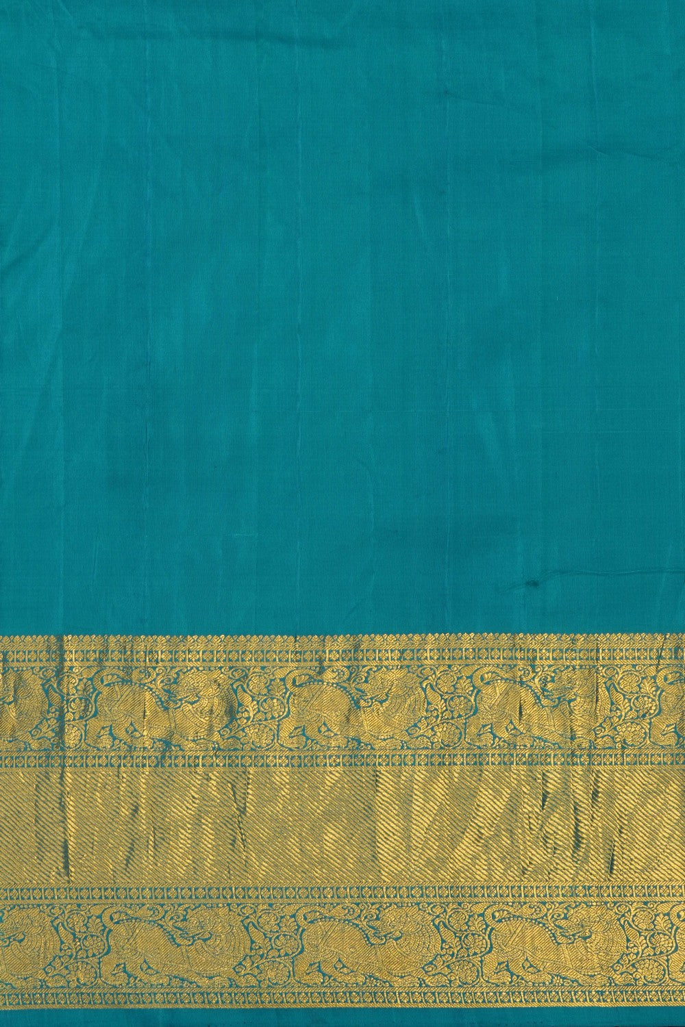 Image of Navy Blue Bandhani Silk Saree