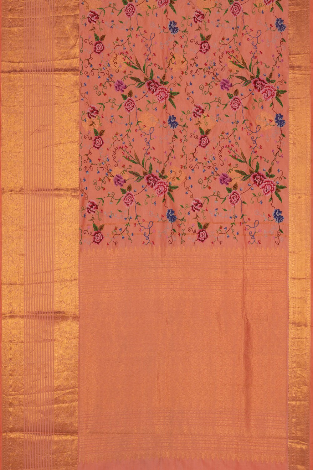 Image of An Embroidered Silk Saree