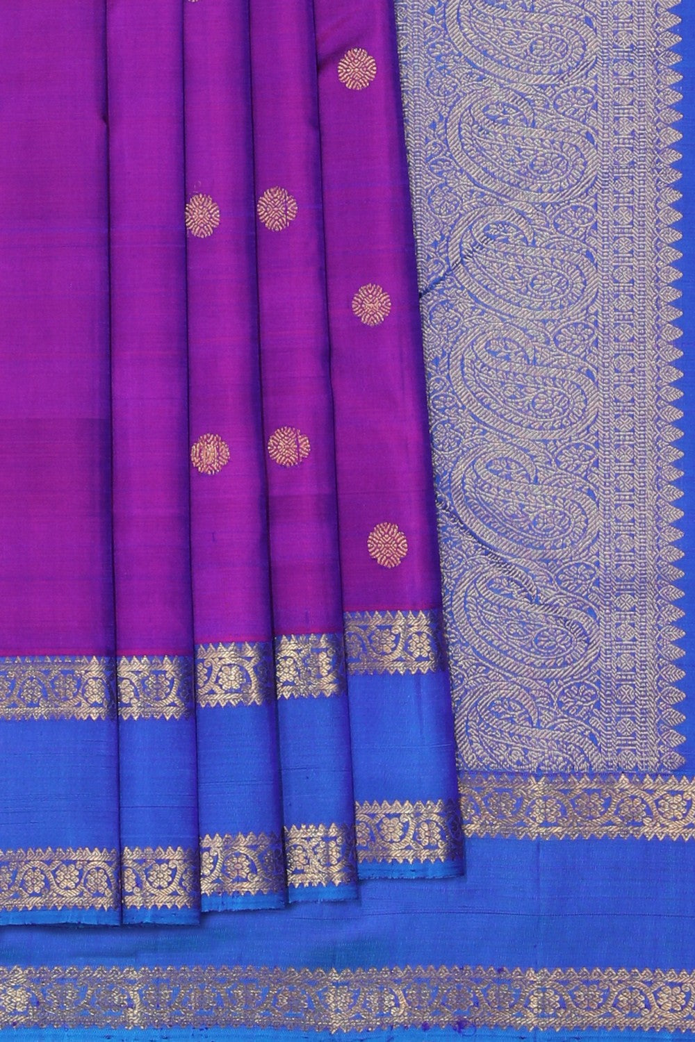 Kanchipattu Silk Purple Saree