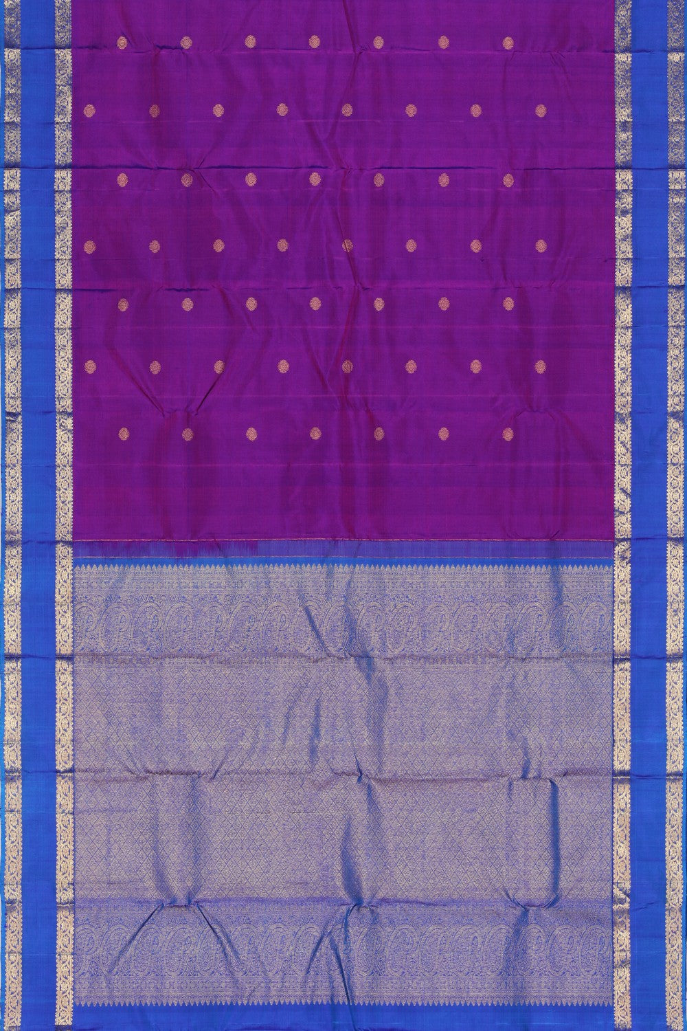 Kanchipattu Silk Purple Saree