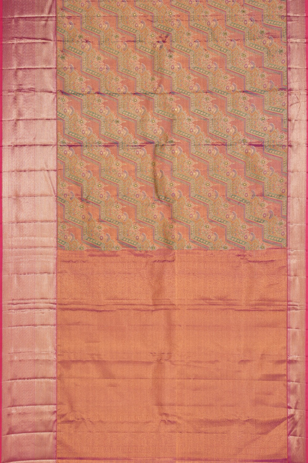 Kanchipattu Tissue Silk Pink Saree