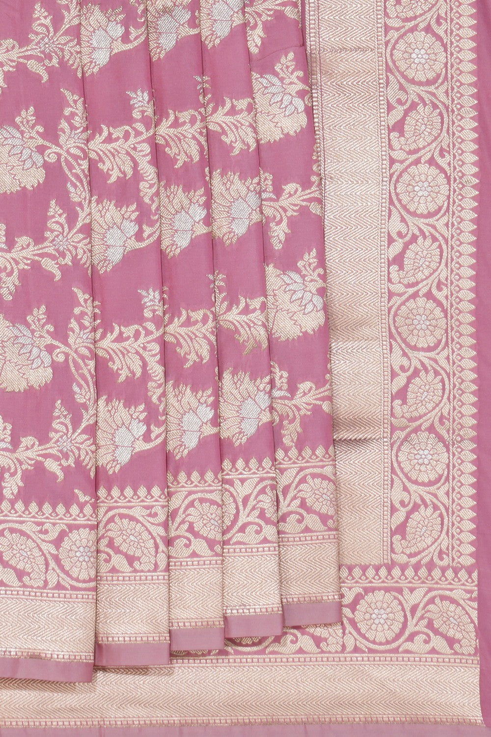 Banarasi Silk Lavender Pink Saree