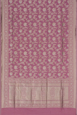 Image of Banarasi Silk Lavender Pink Saree