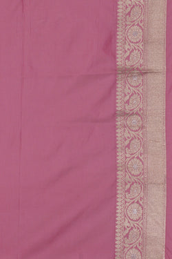 Image of Banarasi Silk Lavender Pink Saree