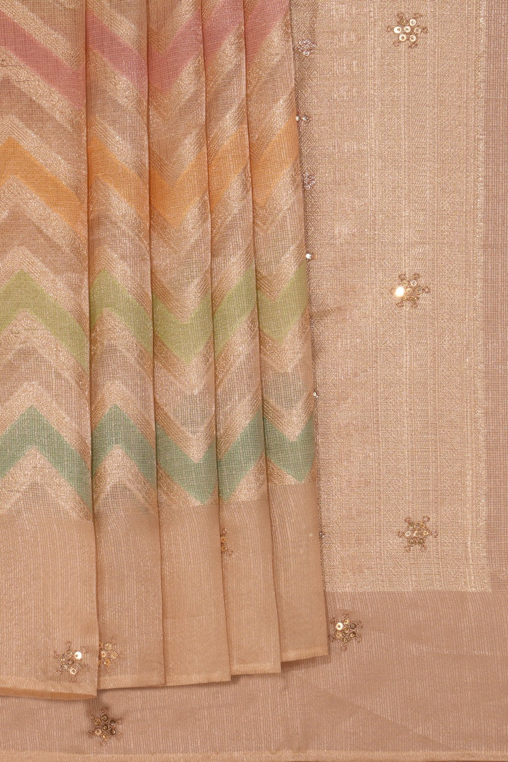 Tissue Kota Embroidery Saree