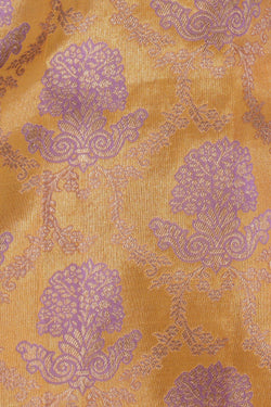 Image of Kanchipattu Tissue Brocade Gold Saree