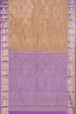 Image of Kanchipattu Tissue Brocade Gold Saree