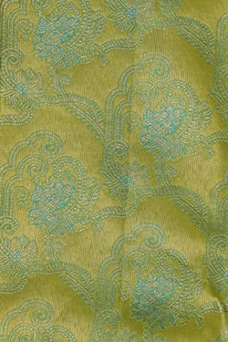 Image of Kanchipattu Tissue Brocade Moss Green Saree